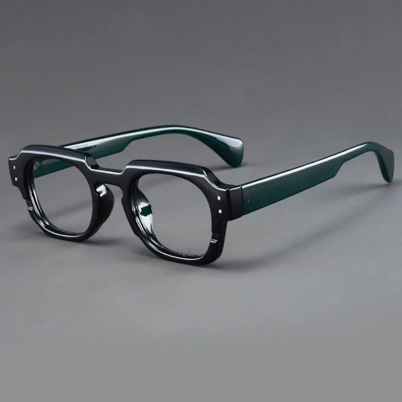 Korean Style Trendy Retro Square Irregular Glasses Frame Versatile Anti-Blue Light Glasses for Men and Women