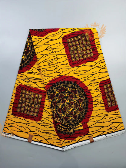 New 100% Cotton Original Real Wax Ankara Fabric 2021 African Print Fabric For Wedding Dress Tissue African Fabric Wax Fabric