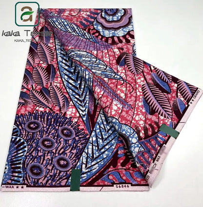 Latest African Grand Golden Wax Fabric Super Good Quality Women Pagne Flash Cotton Prints Batik Ankara Glitter Tissus 6yards