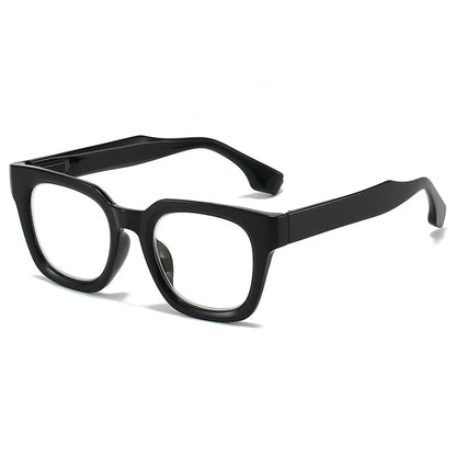 2024 New TR90 Rectangle Black Frame Reading Glasses Ultralight Anti Blue Light Presbyopic Glasses Eyewear Readers