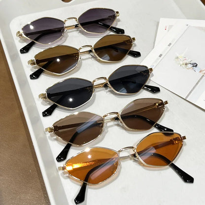 QVQV Fashion Diamond Shaped Cat Eyes Sunglasses Women Trendy Driving Sun Glasses 2026 New Luxury Brand Eyeglasses Outdoor