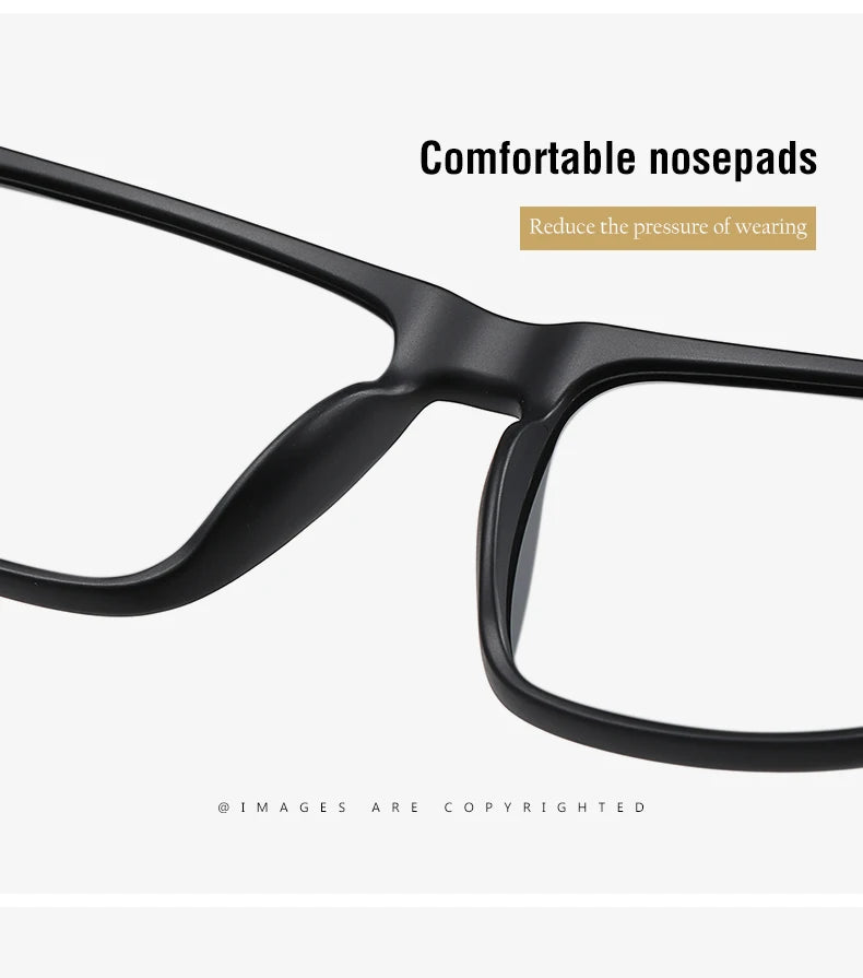 Men's Optical CR39 Lenses Myopia Presbyopic Eyewear Women Blue Light Blocking Prescription Reading Glasses TR90 Eyeglasses Frame