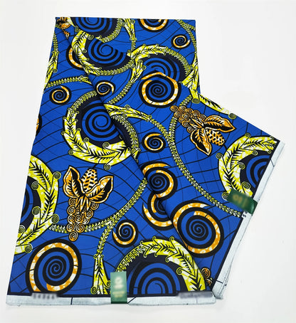 2025 Newest Veritable Original Super-W Guaranteed Dutch Hollandais Pagne Real Wax Print Fabric African Dress 100% Cotton 6 yard
