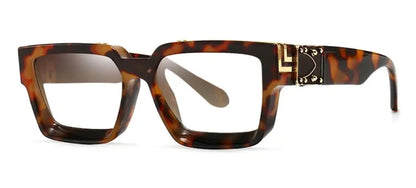 Anti Blue Light Unisex Transparent Computer Glasses With Diopter Minus 0 -1.5 -6.0 Luxury Brand Clear Myopia Square Eyeglasses