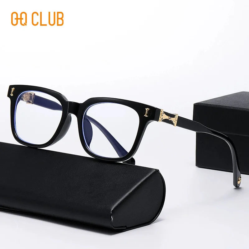 O-Q CLUB Square Plus Reading Glasses for Men Glass Luxury Lunette De Lecture Femme Optical Lenses With Recipe Women Lens Eyewear