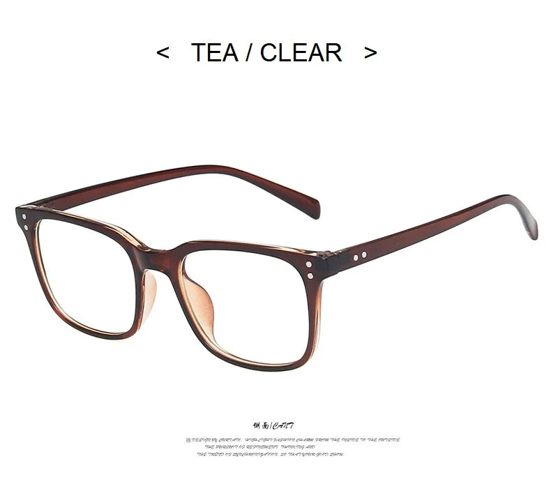 Square Fashion Glasses Women Blue Light Blocking Glasses Men TR90 Anti Blue Light Gaming Optical Computer Eyeglasses Frames