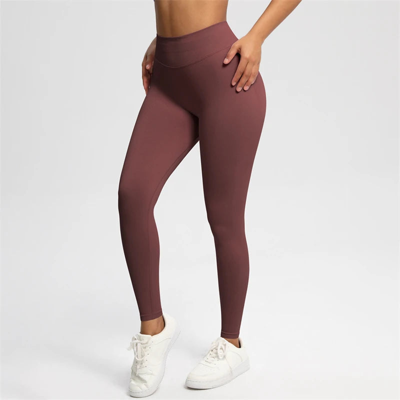 2025 Bum Shaping Leggings Impact Women Seamless Sports Yoga Pants Low Ribbed Band Gym clothes Fitness Workout Scrunch Butt Tight