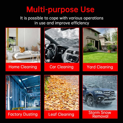 1000W Car Hair Dryer Cleaning Violent Air Gun Jet Fan Handheld Powerful Turbo Fan Electric Turbine Fan Upgraded Storm Leaf Water