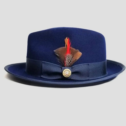 wool Derby Hat men hat male fedora with knot  felt hat for summer jazz disco hat for men black fedora hat small brim hat