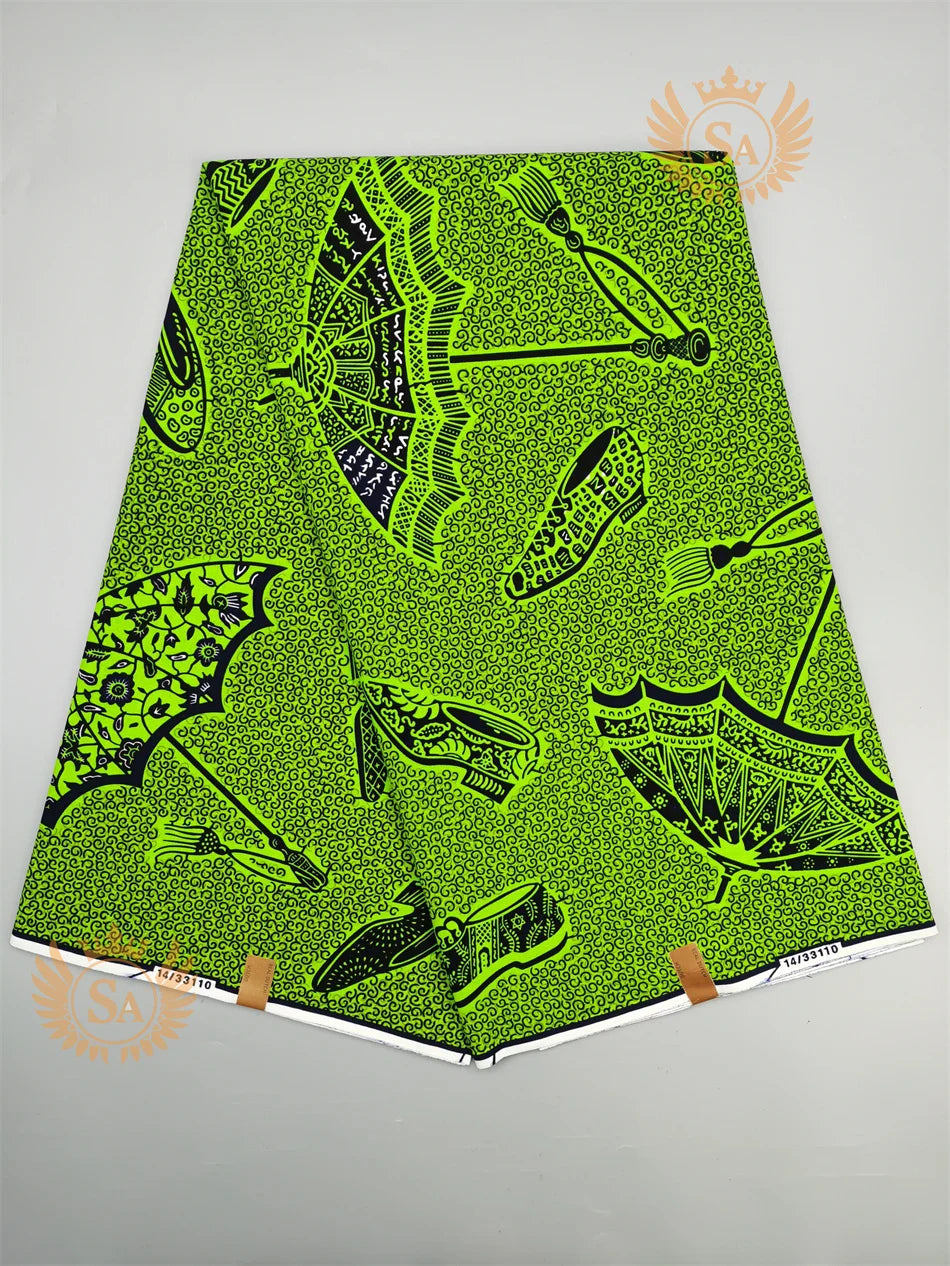 New 100% Cotton Original Real Wax Ankara Fabric 2021 African Print Fabric For Wedding Dress Tissue African Fabric Wax Fabric
