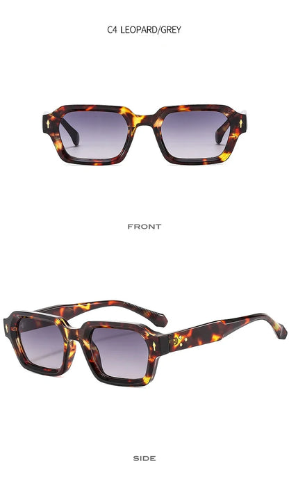 New Fashion Small Square Sunglasses For Women Men Modern Design Retro Double Color Frame Sun Glasses Shades UV400 Eyeglasses
