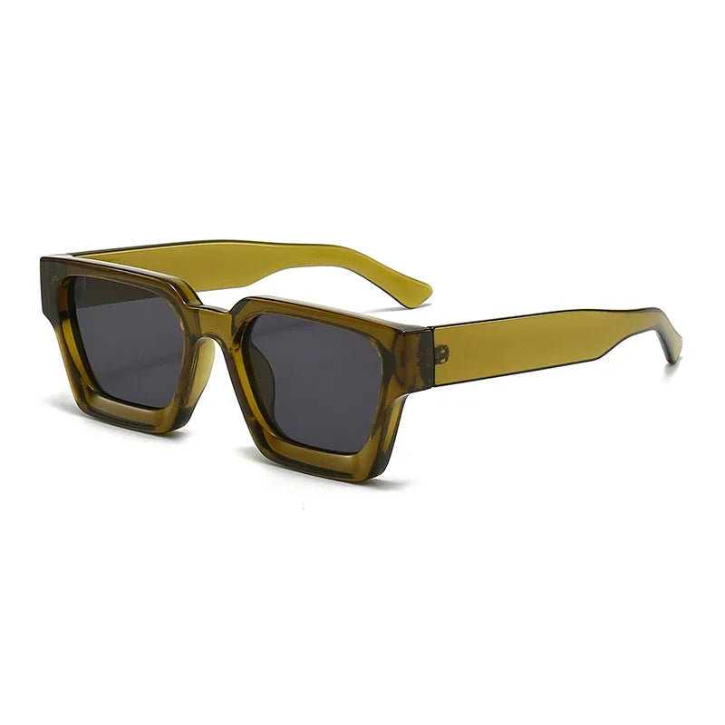JNPCXI Fashion Square Women Luxury Sunglasses Retro Green Brand Designer Men Trending Sun Glasses Shades UV400