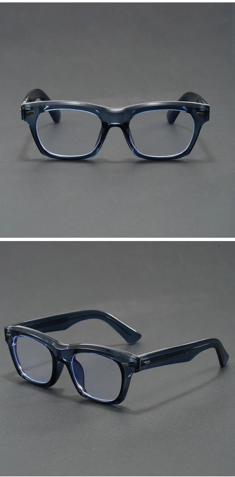 Japanese Square Glasses Frame Men Fashion Anti Blue Light Reading Glasses Men Good Quality Full Rim Eyewear