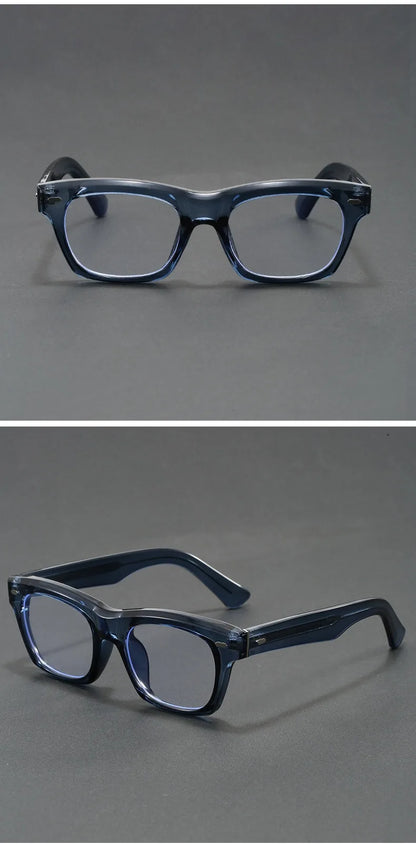 Japanese Square Glasses Frame Men Fashion Anti Blue Light Reading Glasses Men Good Quality Full Rim Eyewear