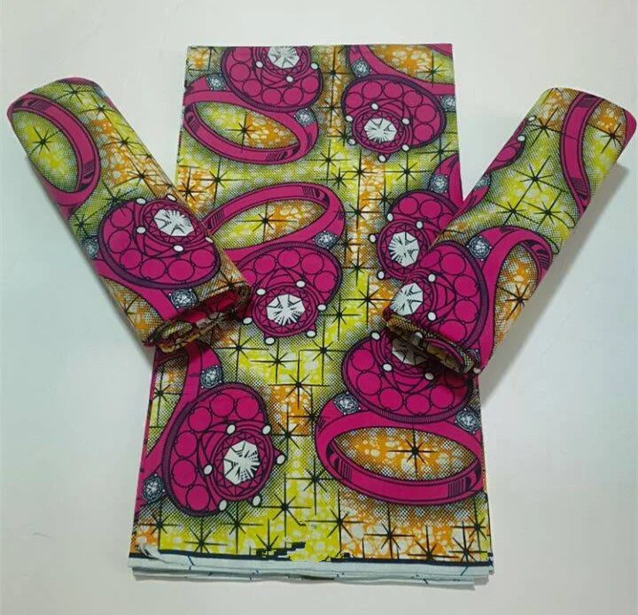 2023 Guaranteed Veritable Super Hollandais African Wax Fabric 100%Cotton 6 yards Original Ankara Block Print Pattern Africa