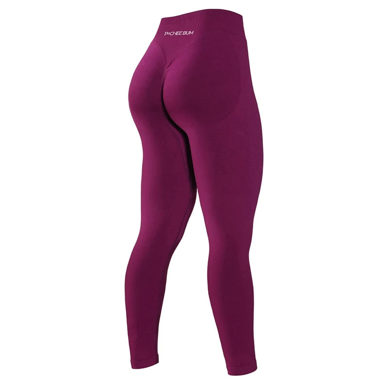 2025 Bum Shaping Leggings Impact Women Seamless Sports Yoga Pants Low Ribbed Band Gym clothes Fitness Workout Scrunch Butt Tight