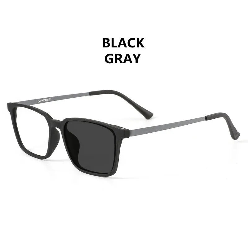 Ultralight Pure Titanium Photochromic Reading Glasses for Men Anti Blue Light Presbyopia Eyeglasses Resin Lens+0.5 0.75 1.75 2.5