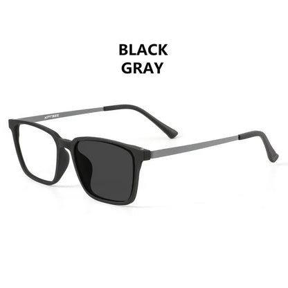 Ultralight Pure Titanium Photochromic Reading Glasses for Men Anti Blue Light Presbyopia Eyeglasses Resin Lens+0.5 0.75 1.75 2.5