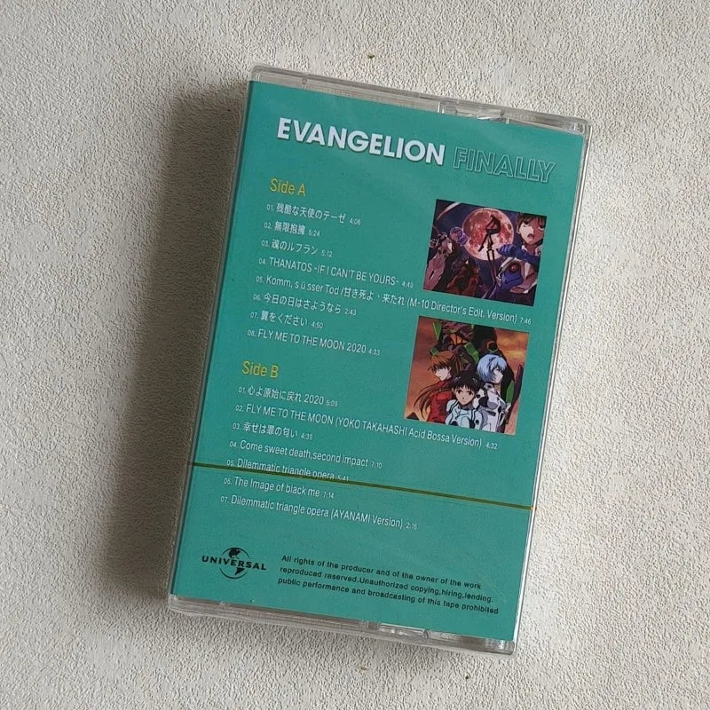 EVANGELION Music Tapes Anime EVA One Last Kiss Soundtrack Music Magnetic Walkman Cassettes Collectible Commemorative Toys Gifts