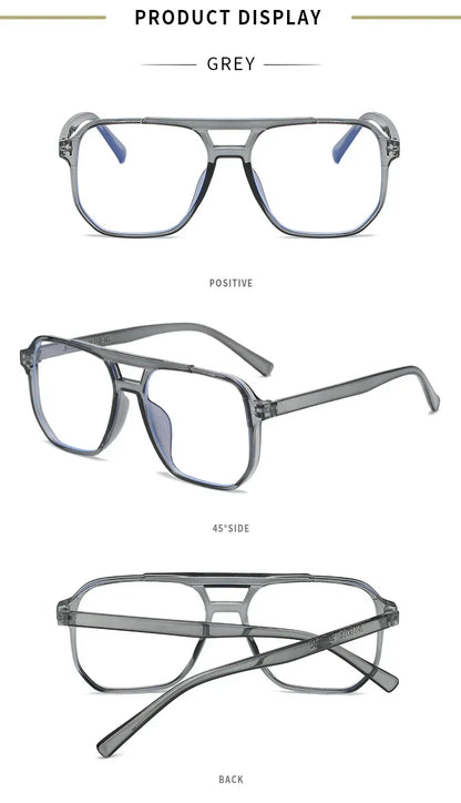 Transparent Computer Glasses Frame Women Men Anti Blue Light square Eyewear Blocking Glasses Optical Spectacle
