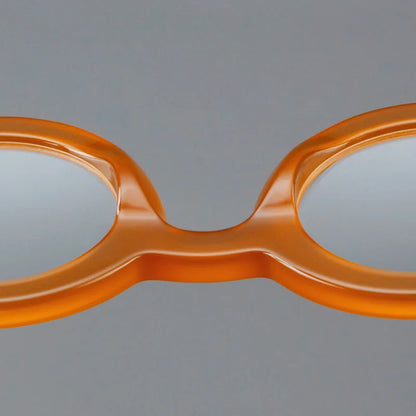 Vintage Round Glasses Frame Luxury New Fashion Trend Solid Thick Acetate Frame High-end Fake Glasses Women Men Original Quality
