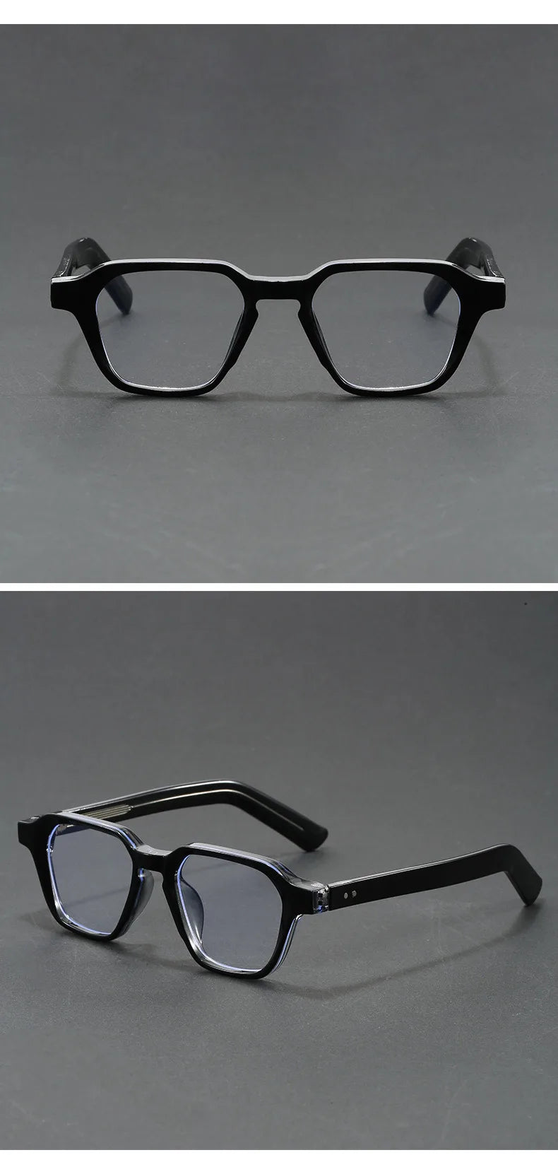 Men's Reading Glasses Blue Light Optical Lenses with Recipe Woman Vintage Tr90 Photochromic Lens Women's Eyeglasses with Frame