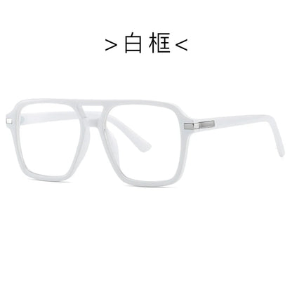 Luxury Brand Designer Reading Glasses Women 2025 Retro Double Bridge Square Eyeglass Fashion Man Optical Prescription Eyewear