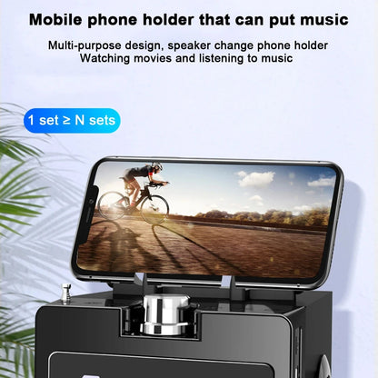Wooden Super Bass Wireless Bluetooth Speakers Portable High Power Stereo Subwoofer Music Center Support TF FM Radio HIFI BoomBox