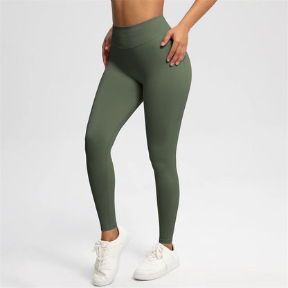 2025 Bum Shaping Leggings Impact Women Seamless Sports Yoga Pants Low Ribbed Band Gym clothes Fitness Workout Scrunch Butt Tight