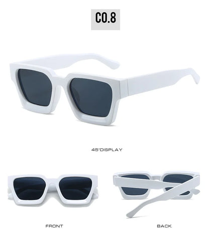 JNPCXI Fashion Square Women Luxury Sunglasses Retro Green Brand Designer Men Trending Sun Glasses Shades UV400