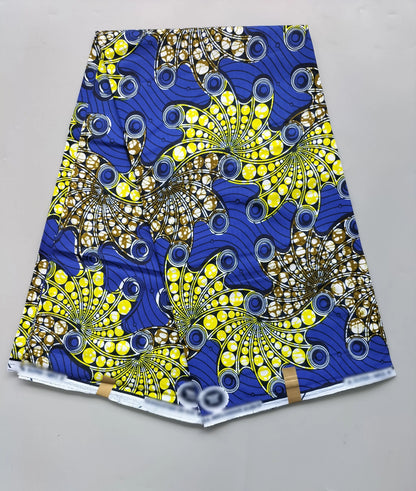 2025 Newest Veritable Original Super-W Guaranteed Dutch Hollandais Pagne Real Wax Print Fabric African Dress 100% Cotton 6 yard