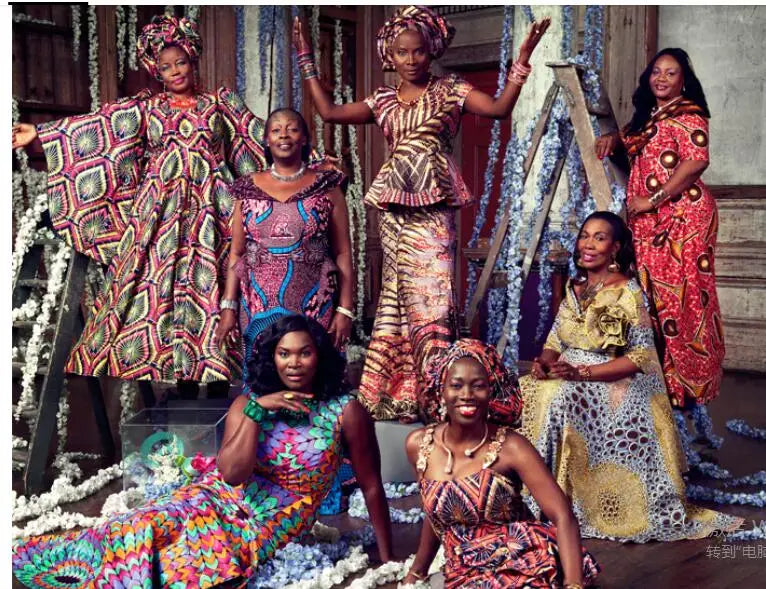 African New Wax Fabric Nigeria Ankara Wax Fabrics Newest Design Block Prints Batik Dutch For Dresses Sewing Cloth Materials