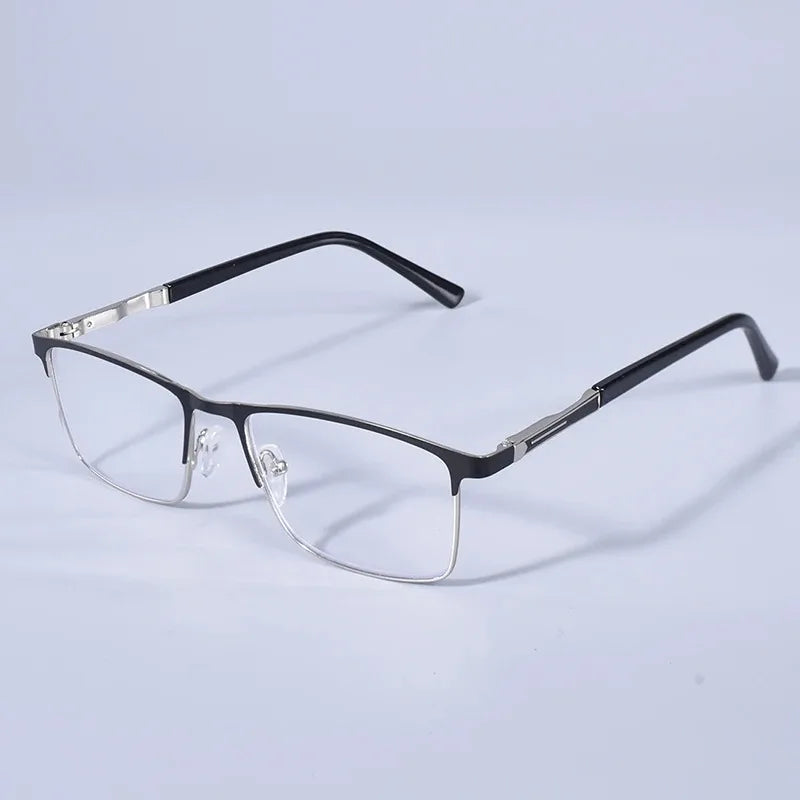 Double Color Oversize Frame Reading Glasses For Men And Women Anti blue Light High Quality Square Presbyopia Glasses+175