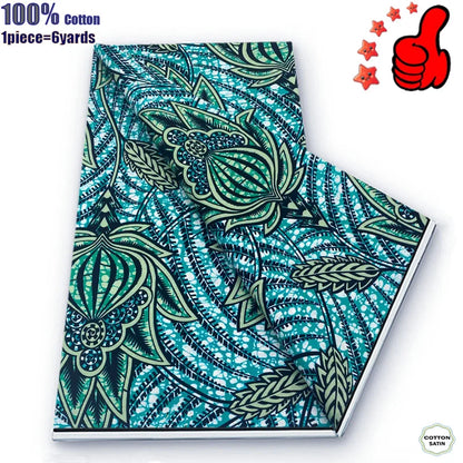 Guaranteed Veritable African Real Wax Prints Fabric Ghana Style Ankara Wax Tissu Pagne 100%Cotton Soft Design Nigeria Wax Fabric