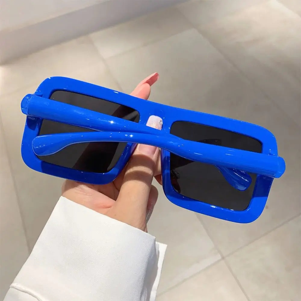 Big Oversized Square Sunglasses Punk UV400 Protection Thick Frame Sun Glasses Lady Shades for Women & Men