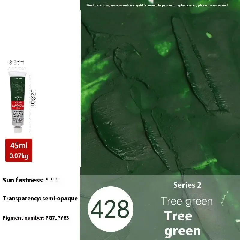 Winsor & Newton 45ML Oil Paint,Colorful Professionals Artist Drawing Tools for Canvas Wood,Crafts,Paper Art Stationery Supplies