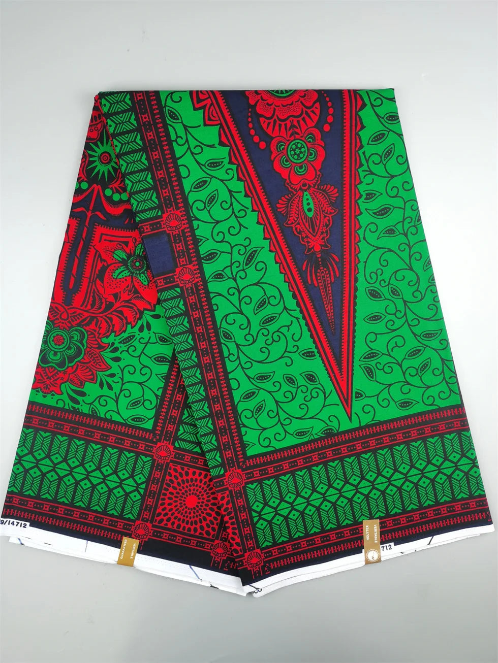 Dutch Hollandais Printed Fabric for African Classical Dress Veritable Real Wax Guaranteed 100% Cotton 6 Yards