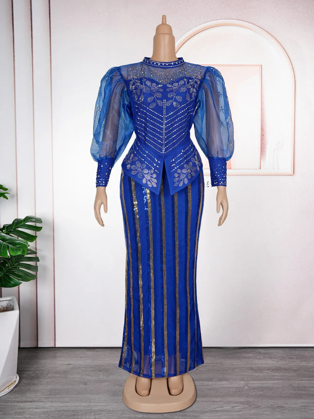 African Dresses for Women 2026 New Fashion Plus Size Sequin Evening Party Long Dress Dashiki Ankara Outfits Robe African Clothes