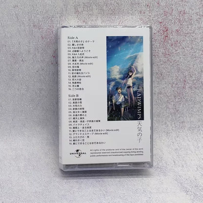 Your Name Best Collection Music Tapes Japan Anime Soundtrack Music Magnetic Walkman Cassettes Collectible Commemorative Gifts