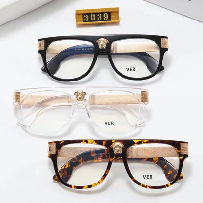 Fashionable Business Square Anti-Blue Light Glasses Personalized Light Luxury Brand Glasses Frame Support Optical Customization