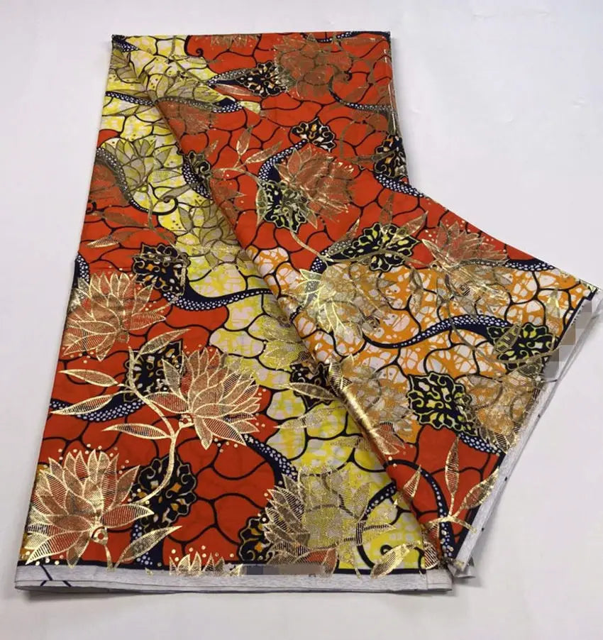 2022 New Hot Sale African Wax Fabric Cotton Material Nigerian Ankara Block Prints Batik Dutch High Quality Sewing Cloth