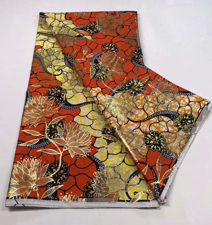 2022 New Hot Sale African Wax Fabric Cotton Material Nigerian Ankara Block Prints Batik Dutch High Quality Sewing Cloth