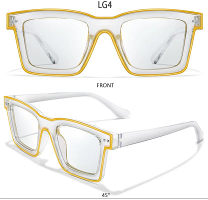 3 Pairs Fashion Casual Sunglasses For Women Large Transparent Shades Eyewear Daily Outfit shopping Selfie Hiking Travel Beach