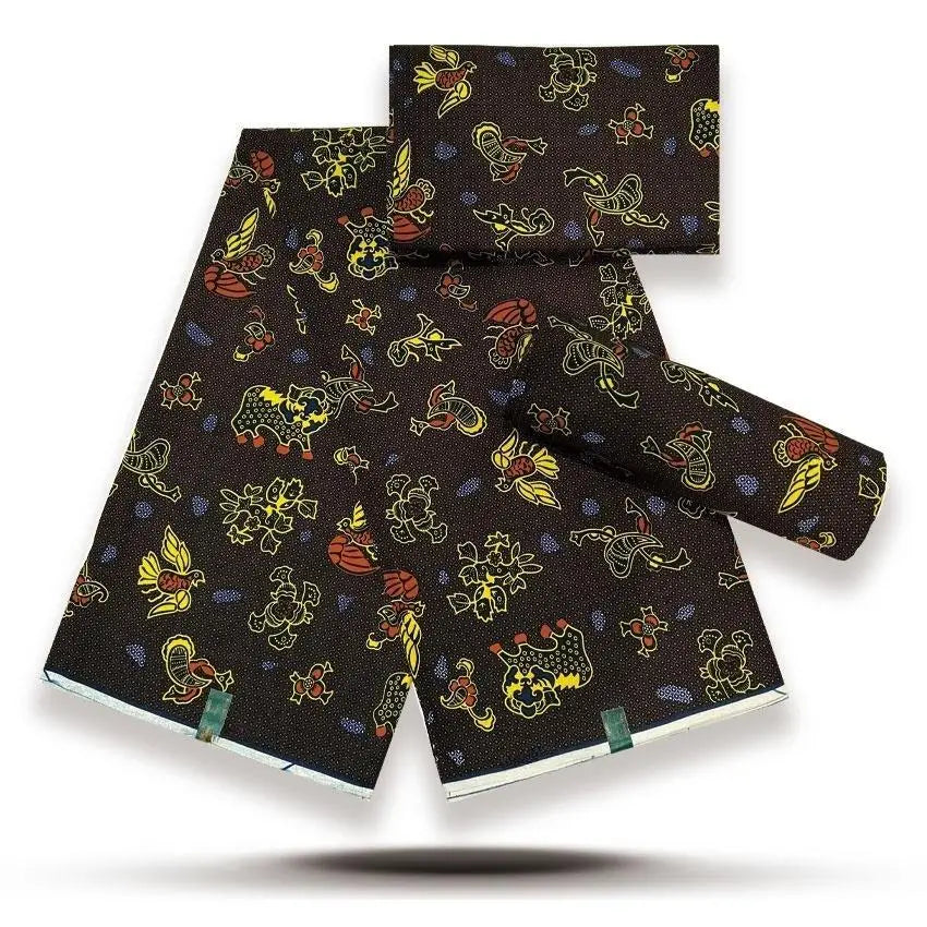 Veritable Super V Real Wax Guaranteed Wax Printed Real Dutch Hollandais Loincloth African Dress 100% Cotton Fabric 6 Yards Batik
