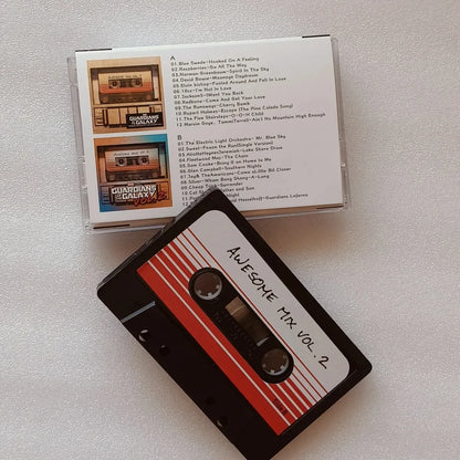 Movie Guardians of the Galaxy Star-Lord Music Tape Rocket Raccoon 1+2 Album Cassettes Cosplay Walkman Recorder Soundtracks Box