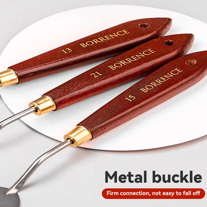 7Pcs/Set Stainless Steel Oil Painting Knives Artist Crafts Spatula Palette Knife Oil Painting Mixing Knife Scraper Art Tools