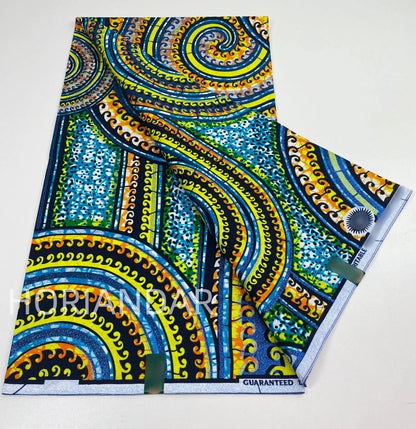 2026 Grand Super Original African Wax Fabric High Quality Nigerian Print Ankara Fabric For Sewing 6 Yard Women Dress 100% Cotton