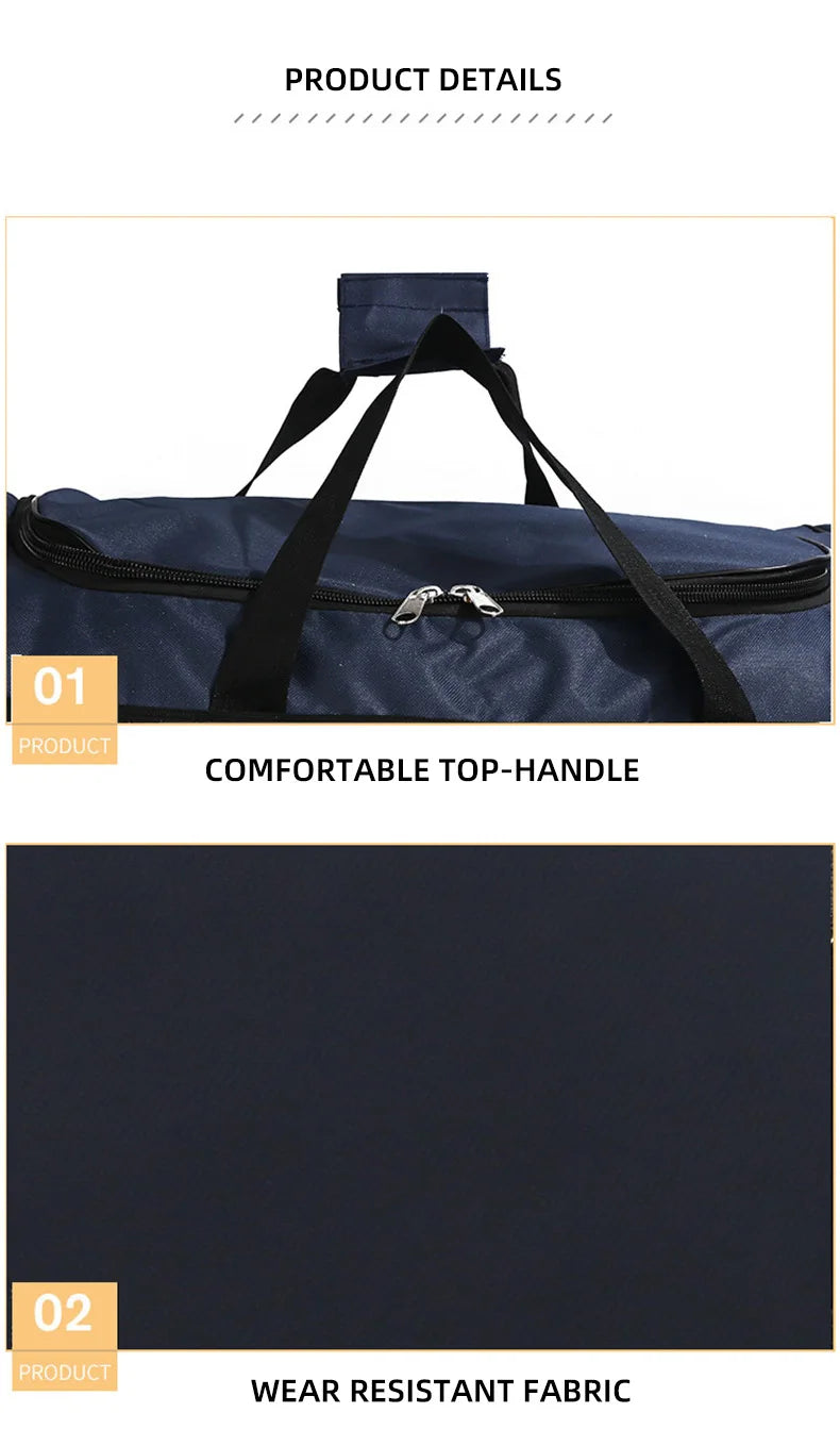 Travel Bag Foldable Large Capacity Waterproof Business Sports Handbag Wear-Resistant Portable Multifunction Duffel Bags Y36A