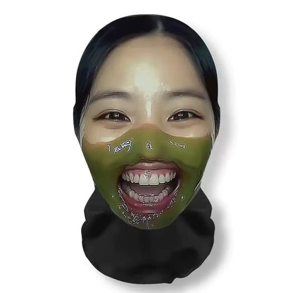 Halloween Mask Cosplay Props Full Face Elastic Mesh Breathable Skull Headcovers Horror Party Halloween Ghost Face