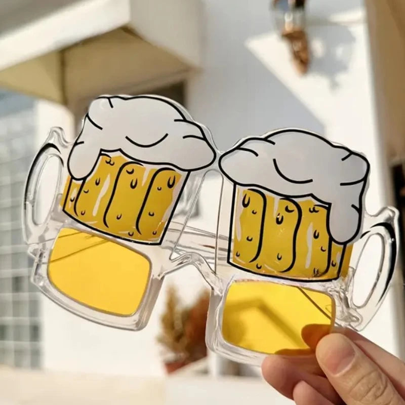 1-60Pcs Beer Mug Eyeglasses Party Decor Novelty Sunglasses Photo Props For Graduation Party Supplies Beach Pool Party Favors
